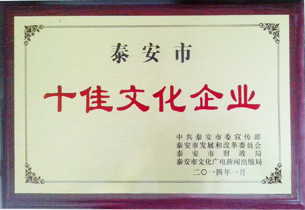 泰安市十佳文化企业