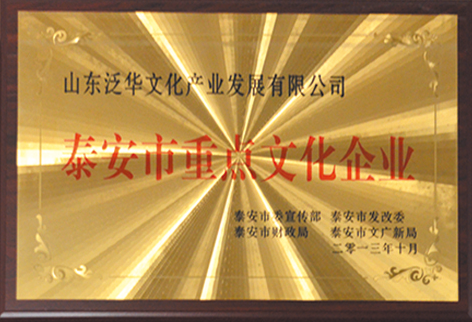 泰安市重点文化企业